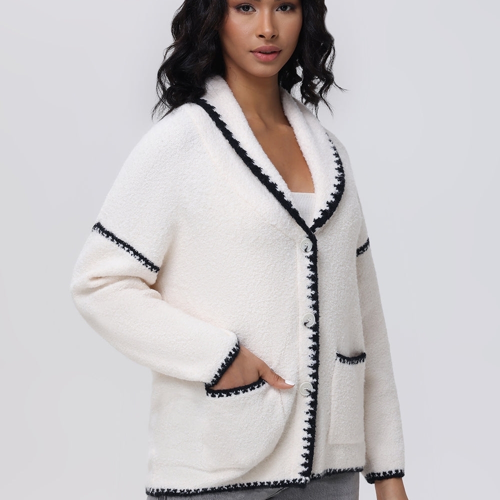 Nwt TIERNEY: WHIPSTITCH  NECKLINECARDIGAN